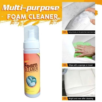 Foam Cleaner Espuma Limpiadora Multiusos – Limpieza Profunda para Hogar y Carro, Elimina Grasa y Manchas Difíciles