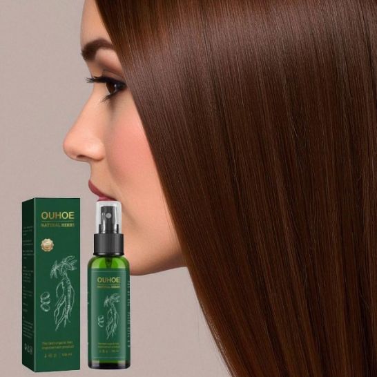 Suero Capilar de Ginseng OUHOE Natural Herbs (100ml) | Revitaliza el cuero cabelludo y el crecimiento del cabello