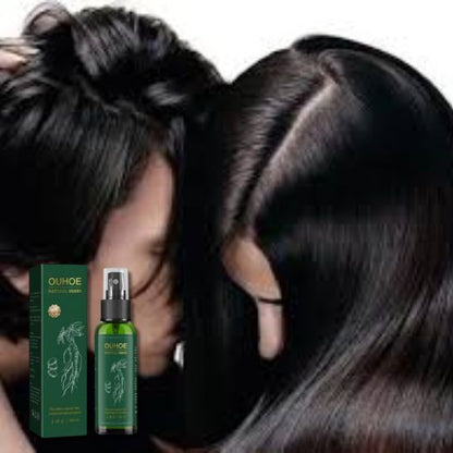 Suero Capilar de Ginseng OUHOE Natural Herbs (100ml) | Revitaliza el cuero cabelludo y el crecimiento del cabello