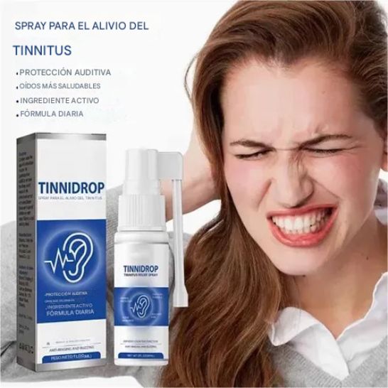 Tinnidrop Spray Auditivo – Alivio del Tinnitus y Zumbido de Oídos