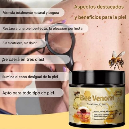 Crema Facial con Veneno de Abeja 60ml (2x1)– Antiedad, Antiacné y Hidratación Natural