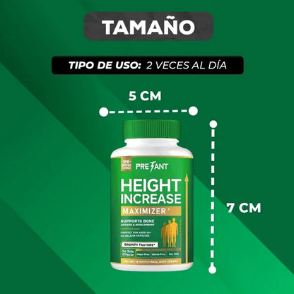 Pretant® – Maximizador de Crecimiento | Crece hasta 7cm de forma Natural