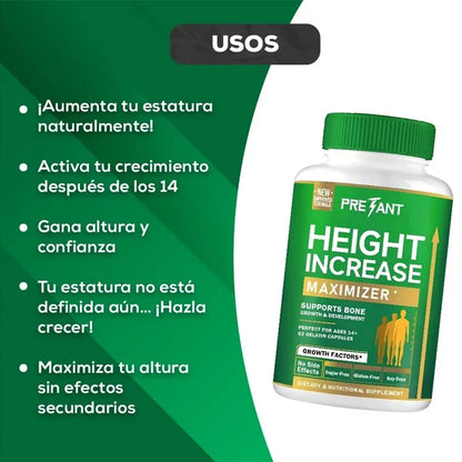 Pretant® – Maximizador de Crecimiento | Crece hasta 7cm de forma Natural